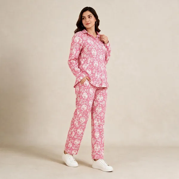 Pink_Cotton_Co-Ord_Set_For_Women