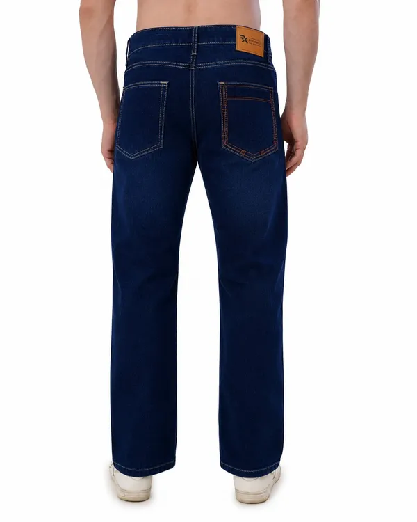 Navy_Cotton_Straight_Fit_Jeans_For_Men