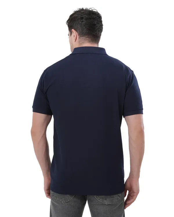 Navy_Cotton_Polo_T-Shirt_For_Men