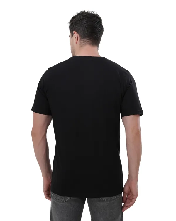 Black_Cotton_Round_Neck_T-Shirt_For_Men