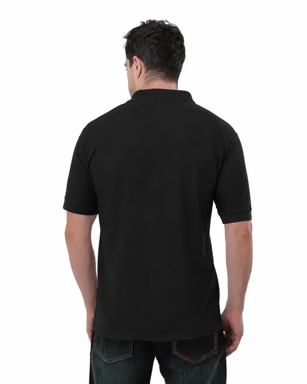 Black_Cotton_Polo_T-Shirt_For_Men