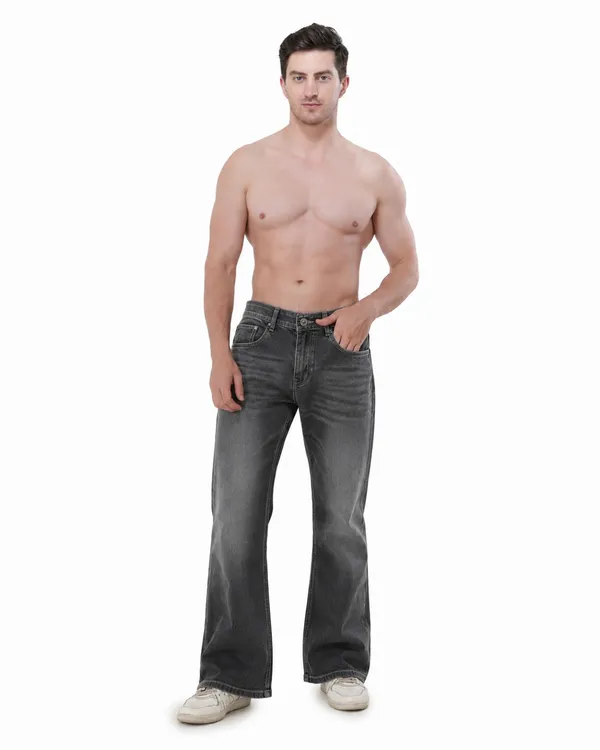 Grey_Cotton_Bootcut_Jeans_For_Men