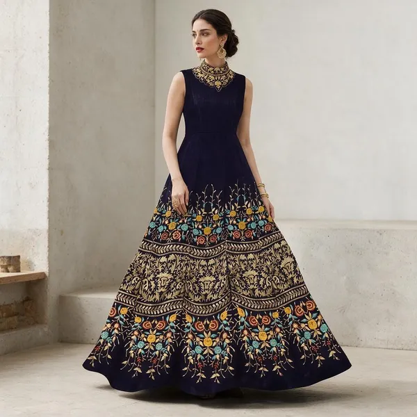 Navy_Blue_Silk_Maxi_Dress_For_Women