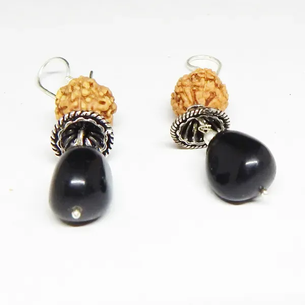Green_Rudraksha_Aventurine_Stone_Earrings_For_Women