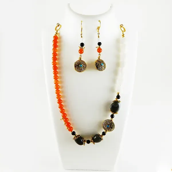 Multicolor_Gemstone_Tumble_Stone_Beads_Necklace_For_Women