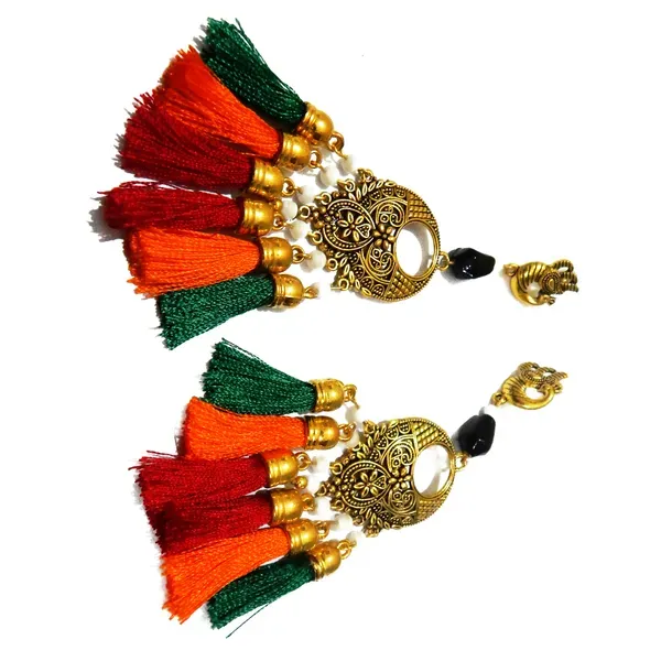 Multicolor_Metal_Tassel_Hanging_Earrings_For_Girls