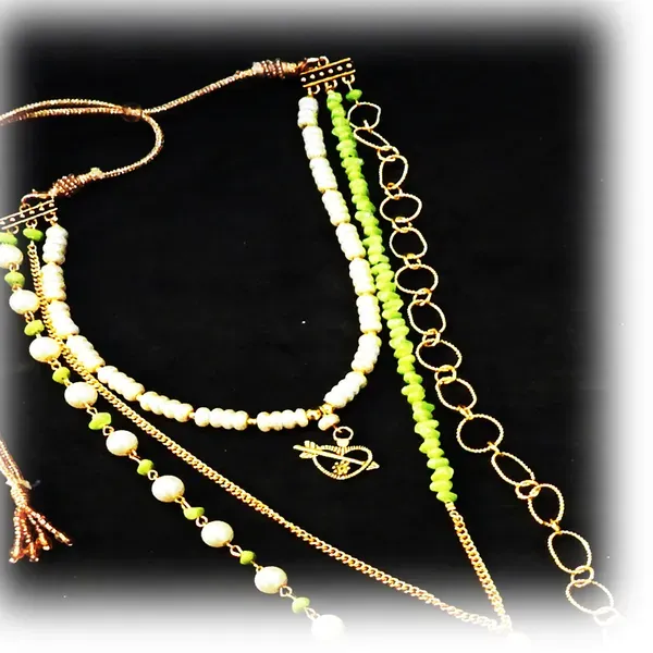 Multicolor_Beads_Stone_3_Line_Long_Necklace_For_Women