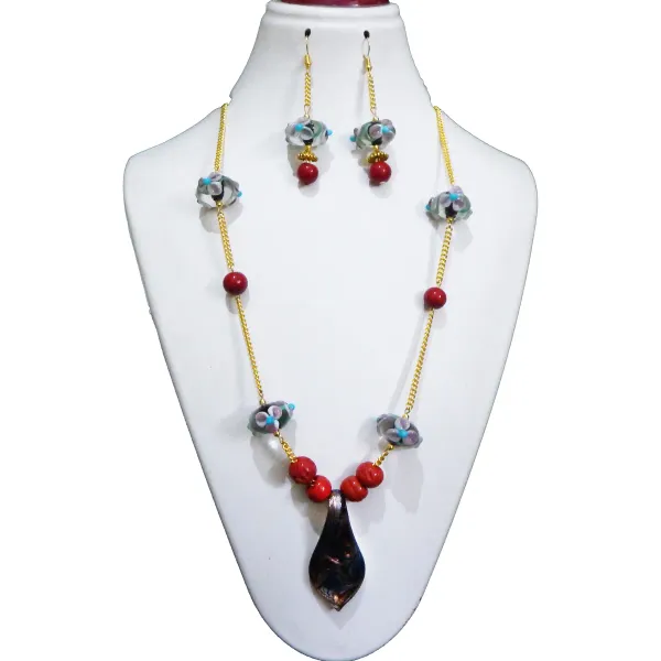 Multicolor_Lampwok_Beads_Glass_Pendant_Jewelry_For_Women