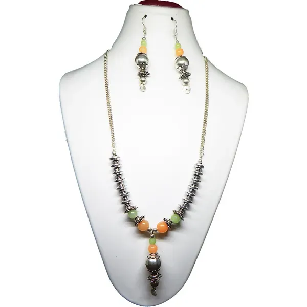Silver_Glass_Metal_Beads_Chain_Necklace_For_Women