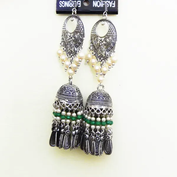 Silver_Metal_Jhumka_With_Chandbali_Hook_Earrings_For_Women