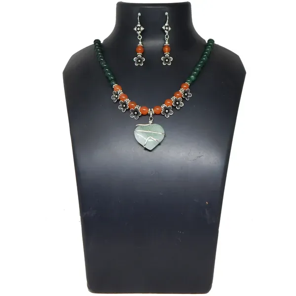 Green_Gemstone_Green_Aventurine_Carnelian_Beads_Pendant_Necklace_For_Wome_More