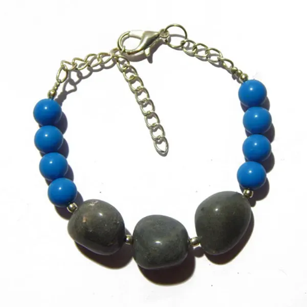 Black_Gemstone_Sodalite_Tumble_Turquoise_Beads_Throat_Chakra_Bracelet_For_More