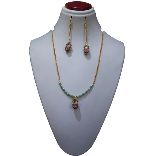 Multicolor_Printed_Glass_Beads_Fancy_Jewelry_For_Women