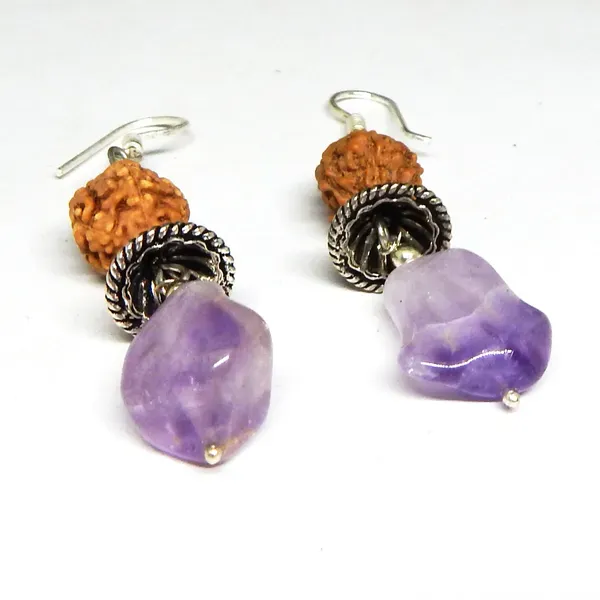 Blue_Rudraksha_Lapis_Lazuli_Stone_Earrings_For_Women