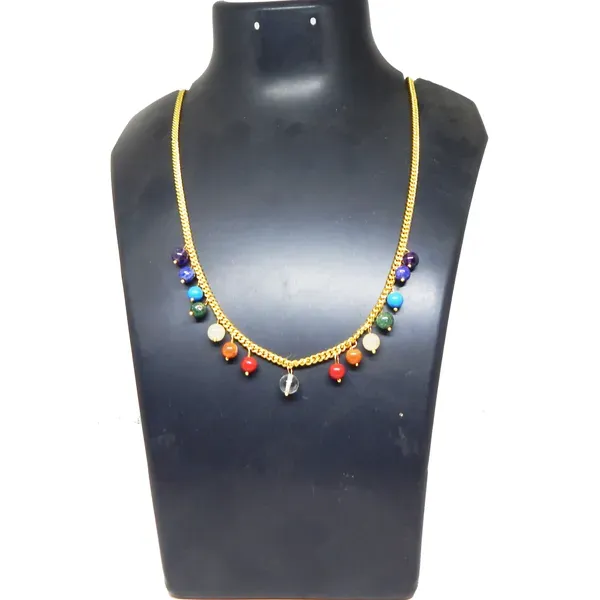 Gold_Gemstone_Beads_7_Chakra_Chain_Necklace_For_Women