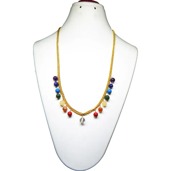 Gold_Gemstone_Beads_7_Chakra_Chain_Necklace_For_Women