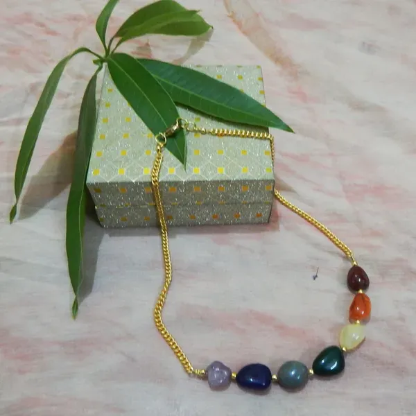 Multicolor_Gemstone_Tumble_7_Chakra_Chain_Necklace_For_Women