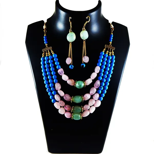 Multicolor_Gem_Tumble_Turquoise_Stone_Beads_Necklace_For_Women