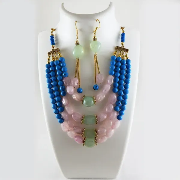 Multicolor_Gem_Tumble_Turquoise_Stone_Beads_Necklace_For_Women