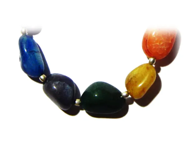 Multicolor_Gemstone_7_Chakra_Tumble_Beads_Bracelet_For_Unisex