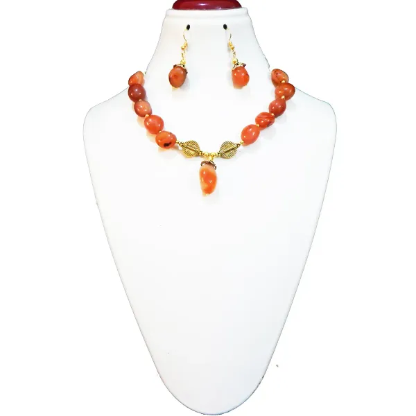 Orange_Gemstone_Carnelian_Tumble_For_Sacral_Chakra_Choker_Necklace_Women