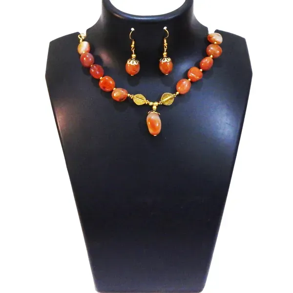 Orange_Gemstone_Carnelian_Tumble_For_Sacral_Chakra_Choker_Necklace_Women