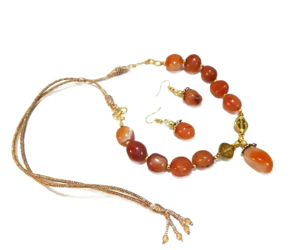 Orange_Gemstone_Carnelian_Tumble_For_Sacral_Chakra_Choker_Necklace_Women