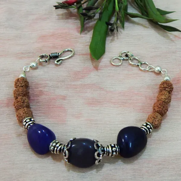 Blue_Agate_Tumble_Rudraksha_Beads_Bracelet_For_Women