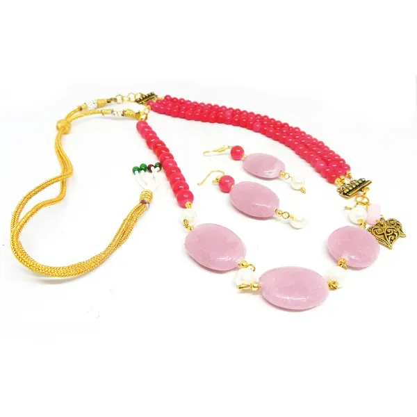 Pink_Dark_Light_Glass_Beads_Fancy_Necklace_For_Women