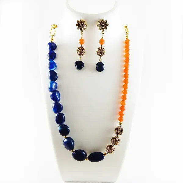 Blue_Gemstone_Agate_Tumble_Carnelian_Beads_Necklace_For_Women