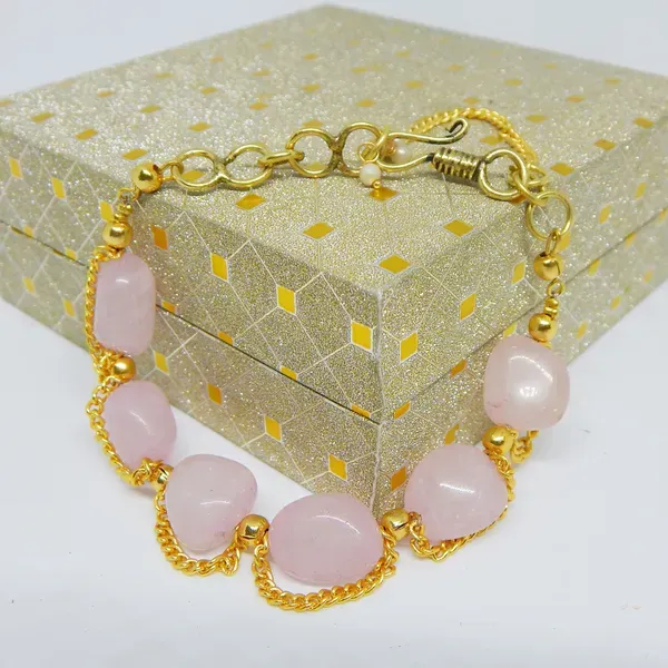 Pink_Rose_Quartz_Tumble_Heart_For_Chakra_Bracelet_Women