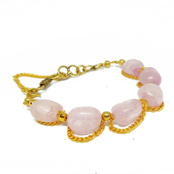 Pink_Rose_Quartz_Tumble_Heart_For_Chakra_Bracelet_Women
