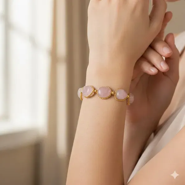 Pink_Rose_Quartz_Tumble_Heart_For_Chakra_Bracelet_Women