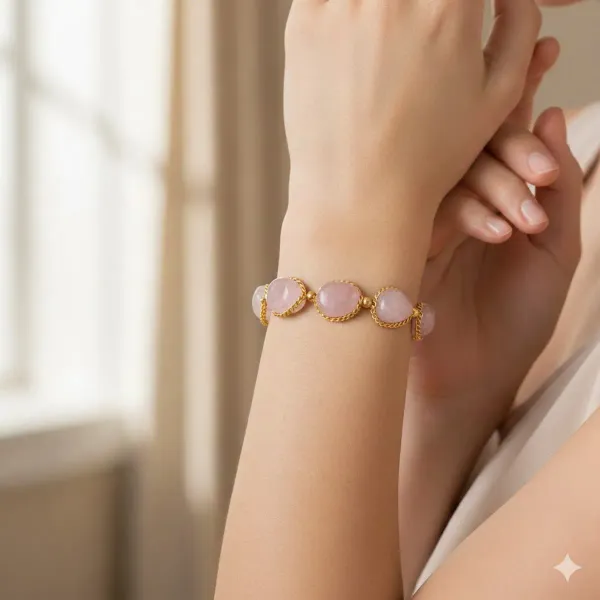 Pink_Rose_Quartz_Tumble_Heart_For_Chakra_Bracelet_Women