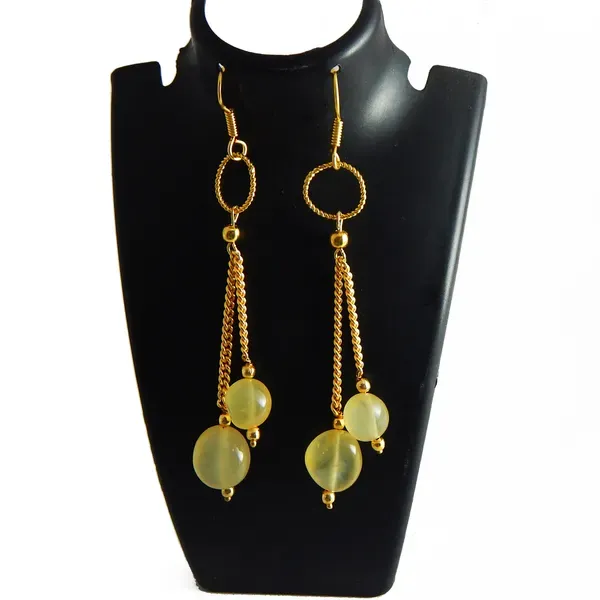 Yellow_Gem_Tumble_Aventurine_Earrings_For_Women