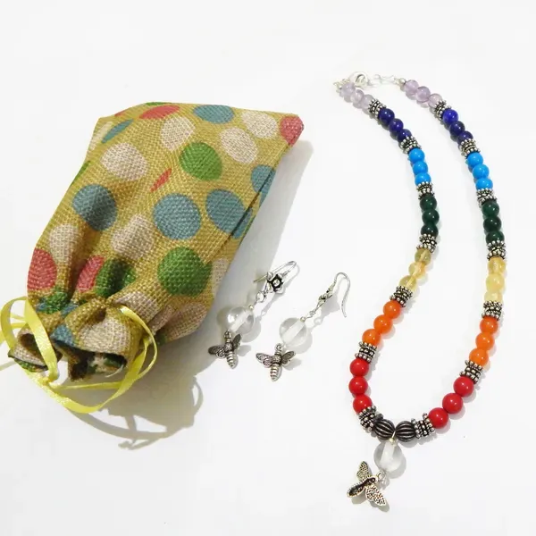 Multicolor_Gemstone_Beads_7_Chakra_Charm_Necklace_For_Women