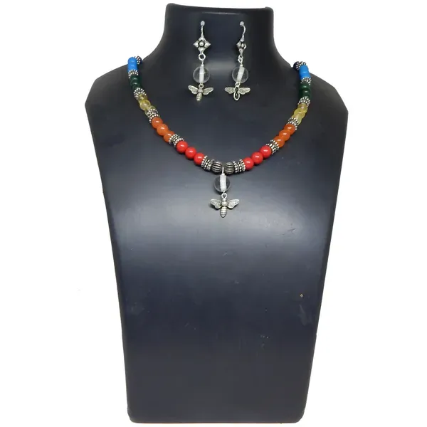 Multicolor_Gemstone_Beads_7_Chakra_Charm_Necklace_For_Women