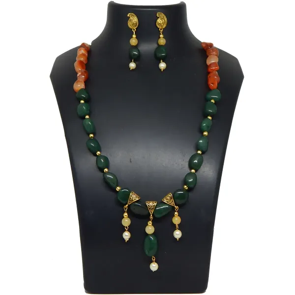 Multicolor_Gemstone_Tumble_Necklace_For_Women
