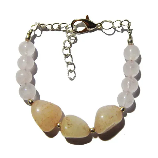 Pink_Gemstone_Rose_Quartz_Heart_Chakra_Bracelet_For_Women