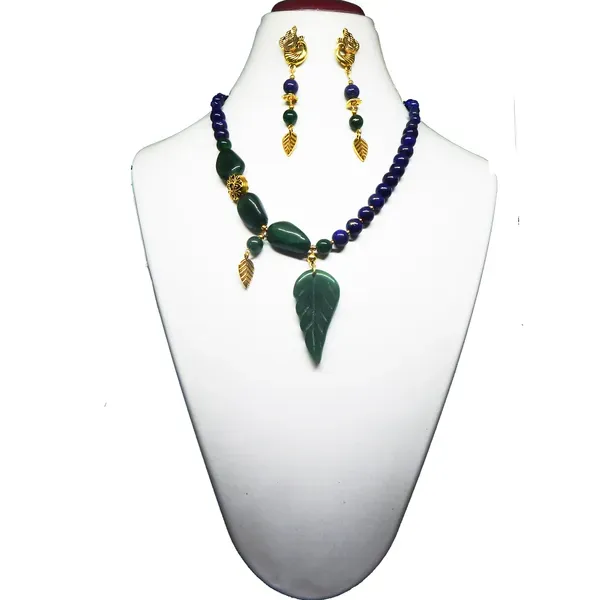 Green_Gemstone_Lapis_Lazuli_Aventurine_Beads_Necklace_For_Women