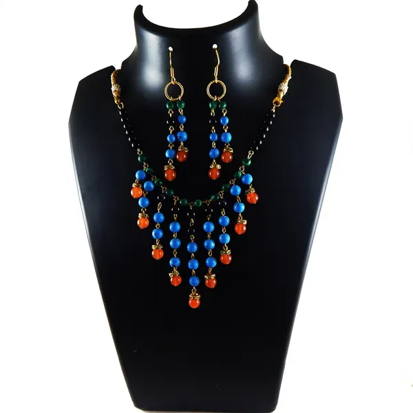 Multicolor_Gemstone_Mix_Beads_Fancy_Necklace_For_Women