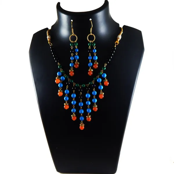 Multicolor_Gemstone_Mix_Beads_Fancy_Necklace_For_Women