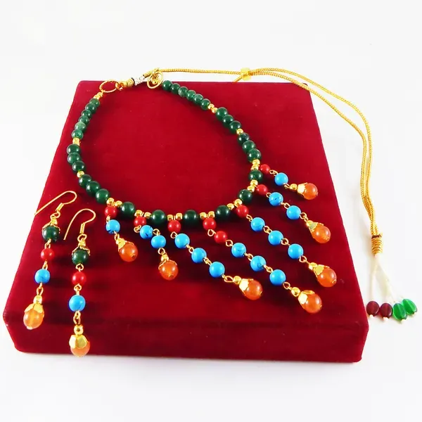 Multicolor_Gemstone_Mix_Beads_Fancy_Necklace_For_Women