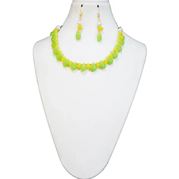 Multicolor_Fancy_Glass_Beads_Choker_Necklace_For_Women