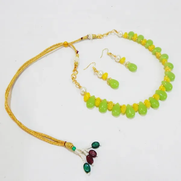 Multicolor_Fancy_Glass_Beads_Choker_Necklace_For_Women