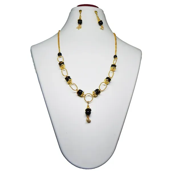 Black_Gemstone_Stone_Beads_Necklace_For_Women