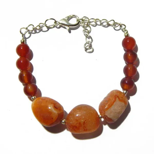 Orange_Gemstone_Carnelian_Sacral_Chakra_Bracelet_For_Women