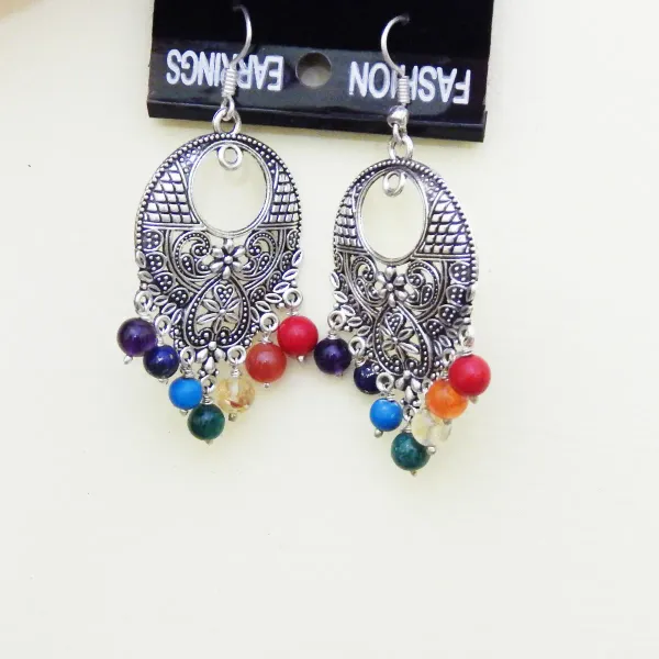 Multicolor_Gemstone_Beads_7_Chakra_Dangler_Earrings_For_Girls