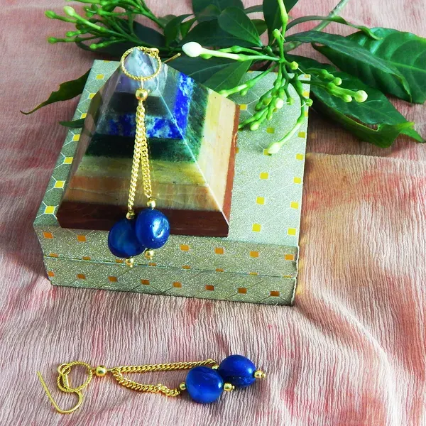 Blue_Gemstone_Agate_Tumble_Earrings_For_Women