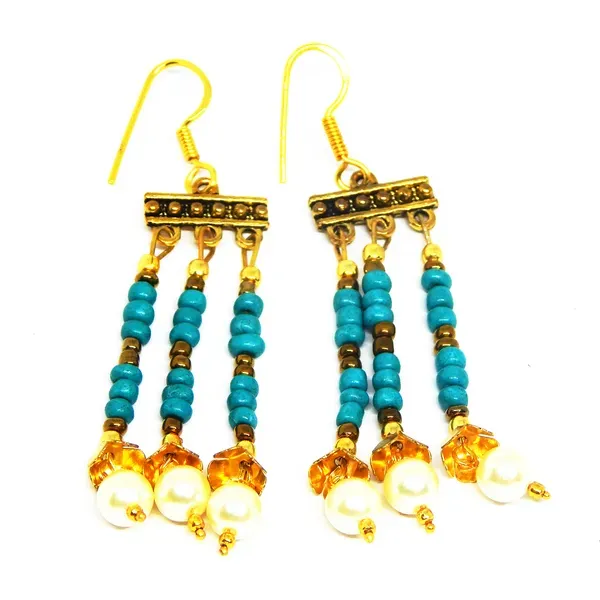 Green_Sea_Glass_Seed_Beaded_With_Pearl_Earrings_For_Women